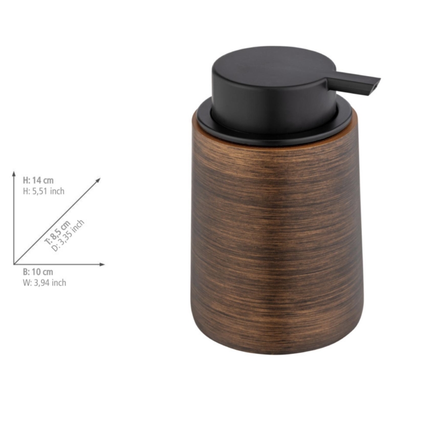WENKO 25352100 - Дозатор для мила PALENA 10x14 см бронзовий