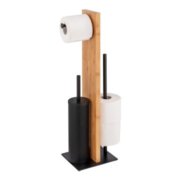 WENKO 25376100 - WC-набор LESINA 18x69 cm коричневый/чёрный