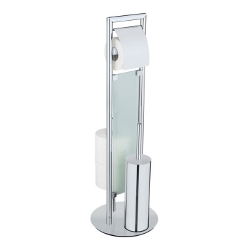 WENKO 25384100 - комплект для WC SULMONA 25x76 cm сріблястий/чорний