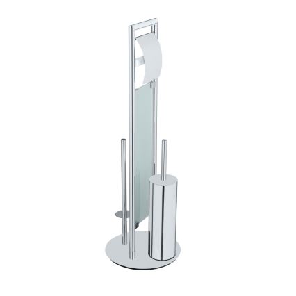 WENKO 25384100 - комплект для WC SULMONA 25x76 cm сріблястий/чорний