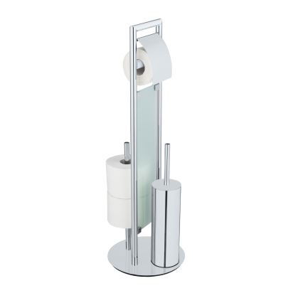 WENKO 25384100 - комплект для WC SULMONA 25x76 cm сріблястий/чорний