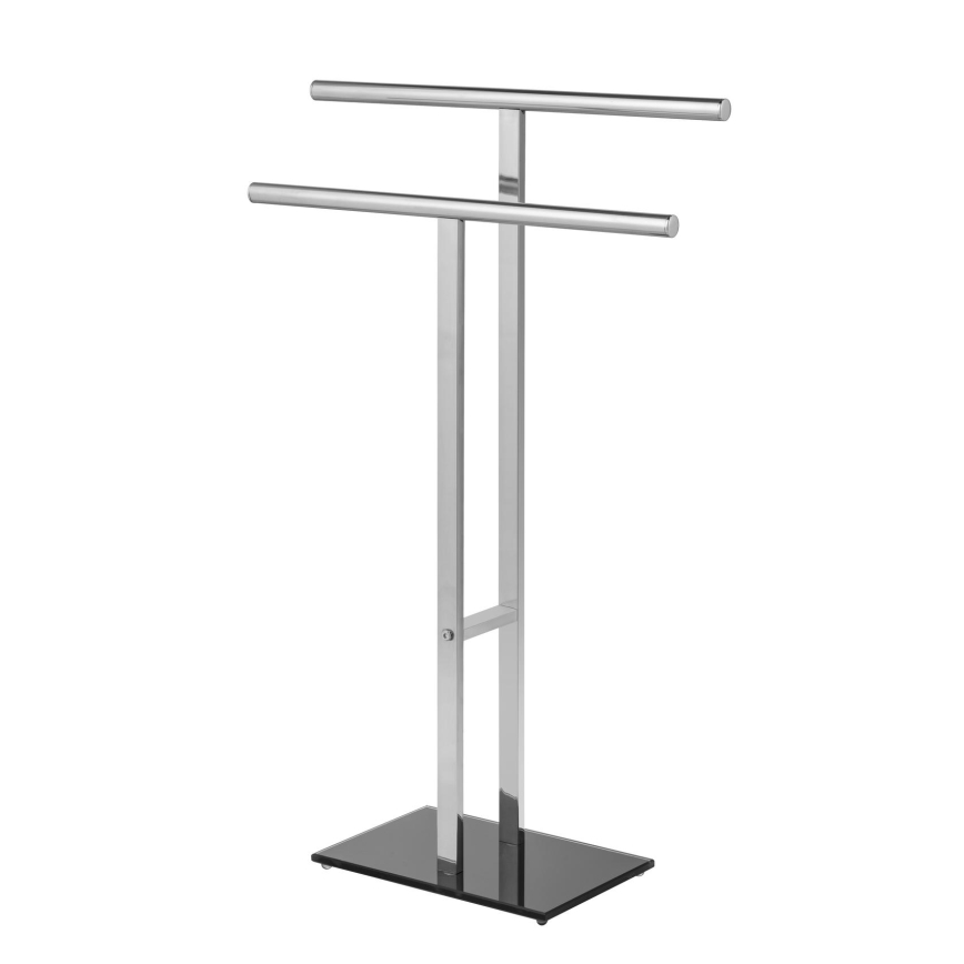 WENKO 25389100 - Стійка для рушників LAVA 50x81,5 см з нержавіючої сталі, срібляста/чорна