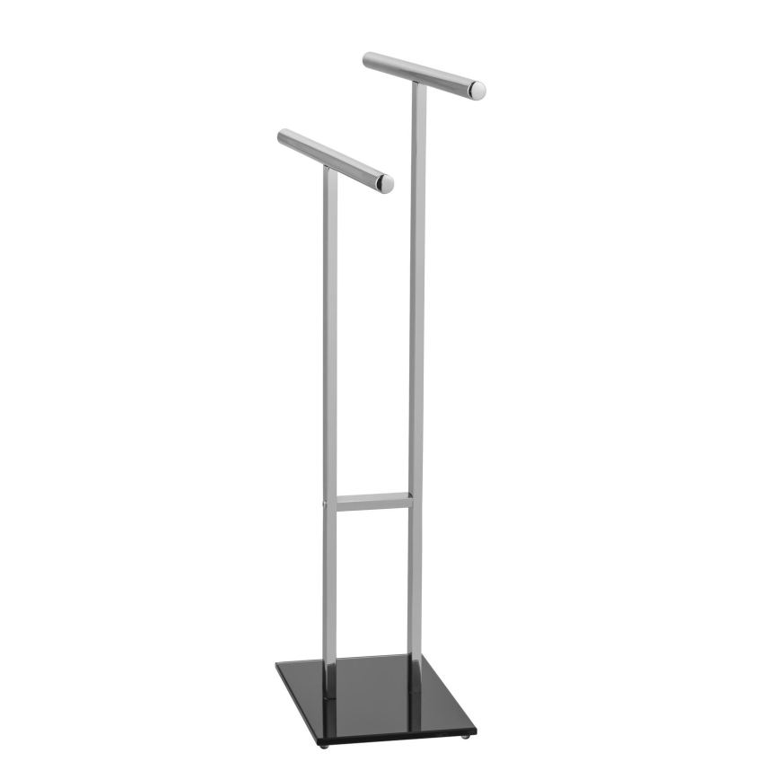 WENKO 25389100 - Стійка для рушників LAVA 50x81,5 см з нержавіючої сталі, срібляста/чорна