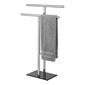 WENKO 25389100 - Стойка для полотенец LAVA 50x81,5 см нержавеющая сталь/серебристый/чёрный