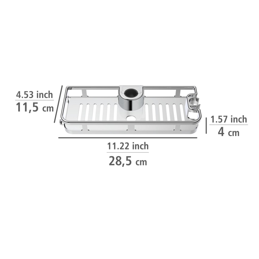 WENKO 25490100 - Полиця LIBERTÀ 28,5x11,5 см глянцевий хром
