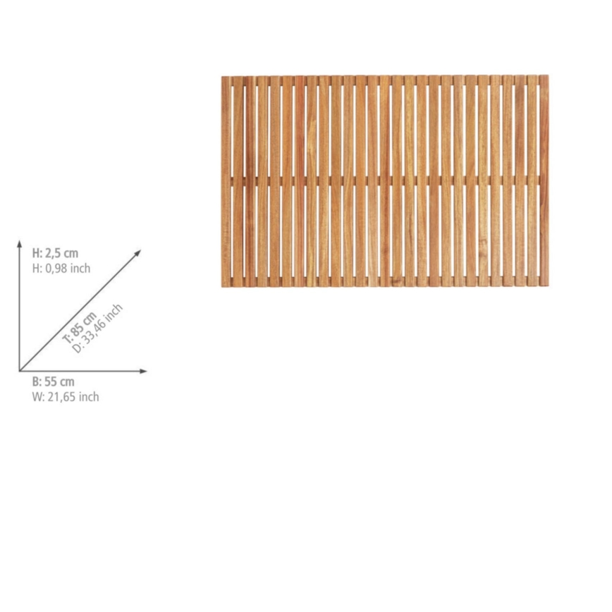 WENKO 25578100 - Придверний килимок ACACIA 55x85 см коричневий