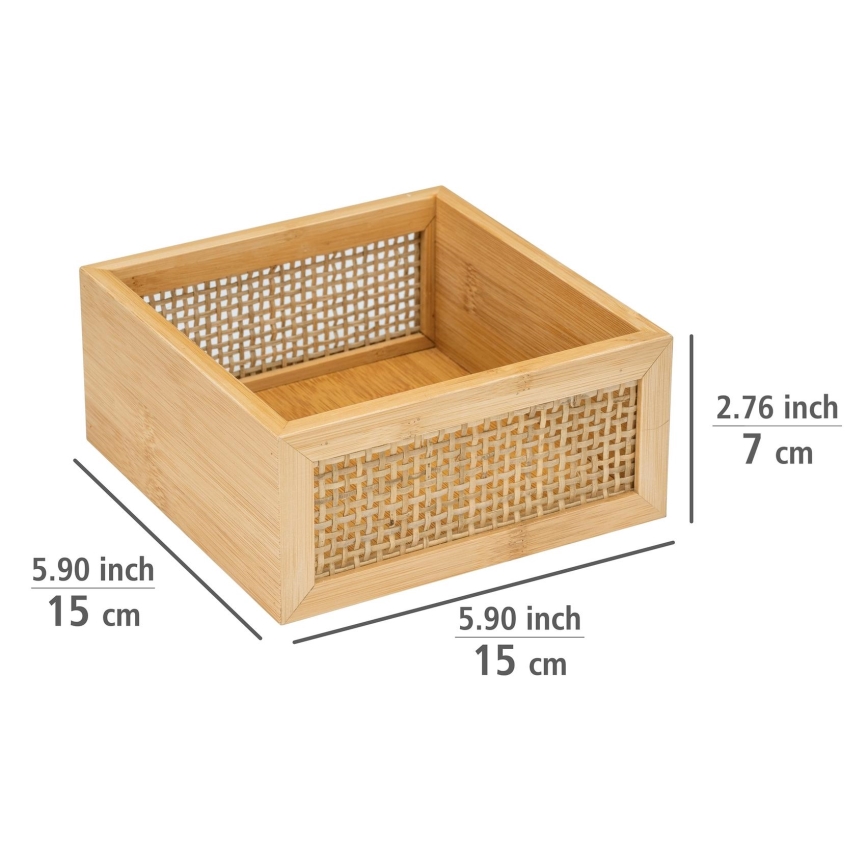 WENKO 25601100 - Поднос для ванны ALLEGRE 15x7 cm коричневый