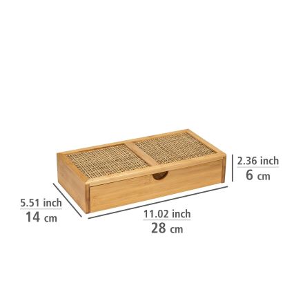 WENKO 25603100 – Органайзер ALLEGRE 28x14 cm коричневий