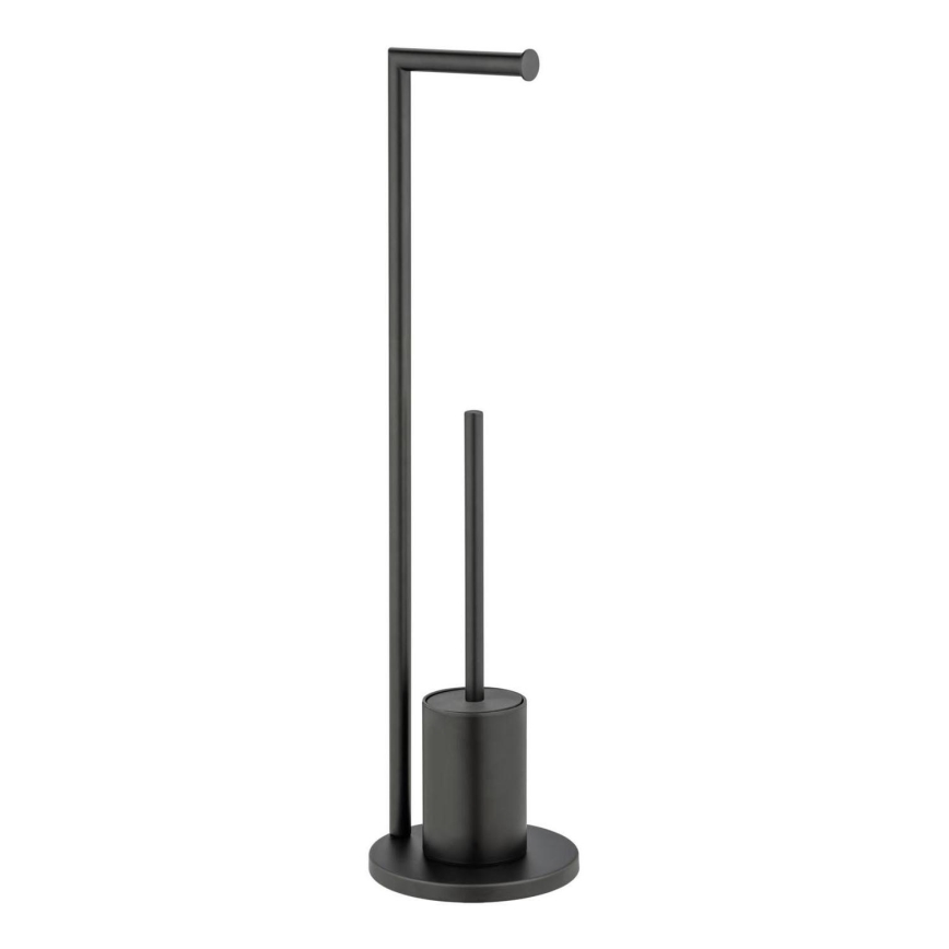 WENKO 25675100 - Комплект для унітазу FERLA 18x69,5 см, чорний