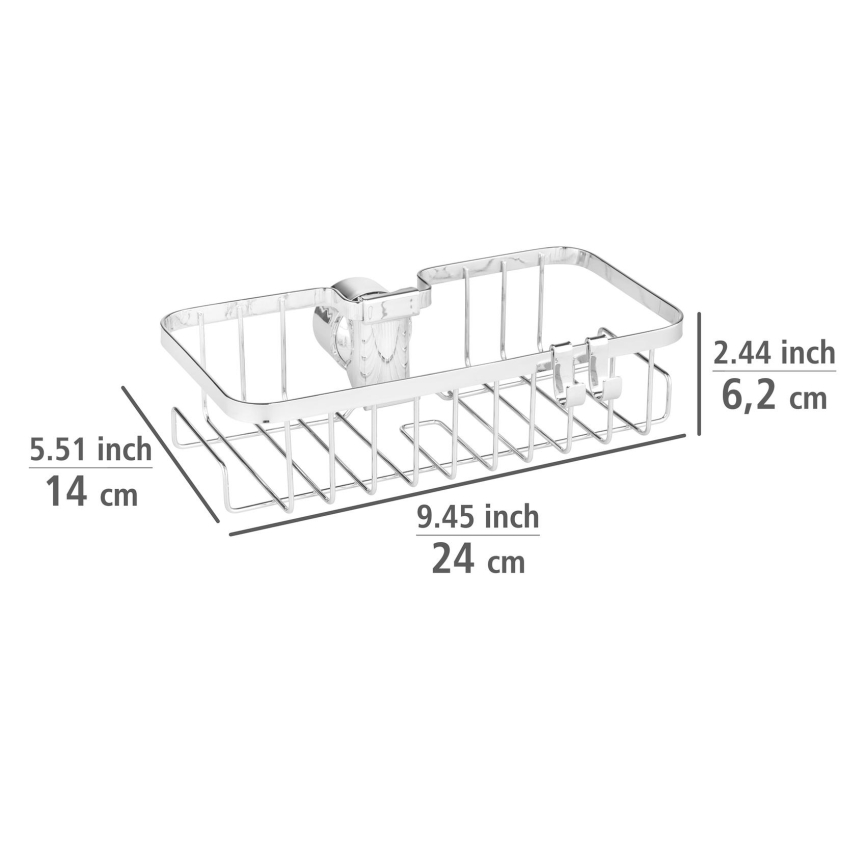 WENKO 25678100 - Кошик FLORESTA 24x14 см сріблястий