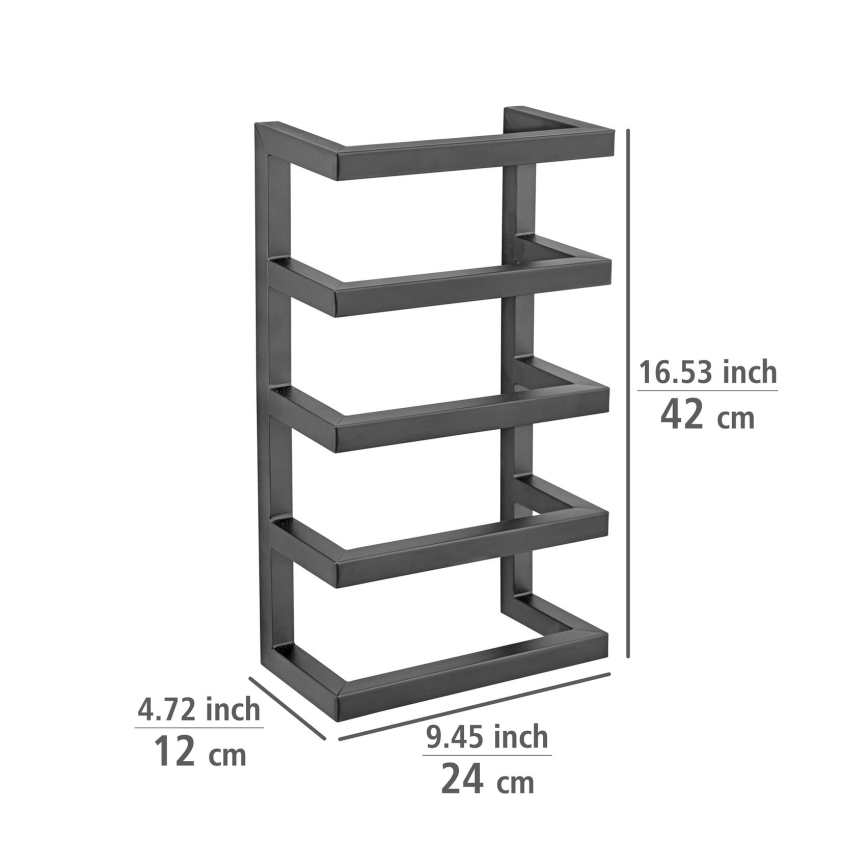 WENKO 25780100 - Стійка для рушників FONDIRO 24x42 cm чорна