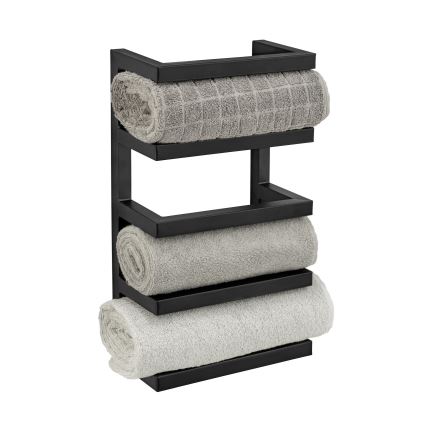 WENKO 25780100 - Стойка для полотенец FONDIRO 24x42 см, черная