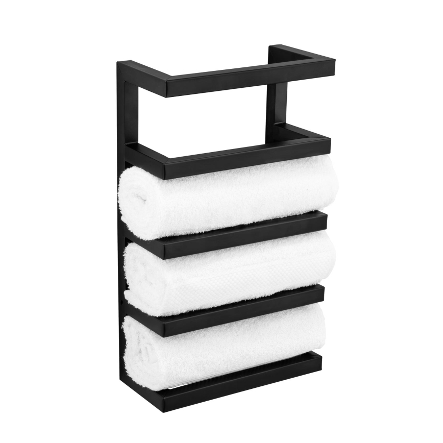 WENKO 25780100 - Стойка для полотенец FONDIRO 24x42 см, черная