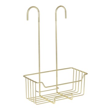 WENKO 25937100 - Душовий кошик MILO 25x36 см нержавіюча сталь/золоте покриття/прозорий