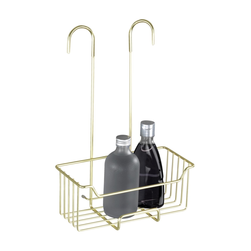 WENKO 25937100 - Душовий кошик MILO 25x36 см нержавіюча сталь/золоте покриття/прозорий