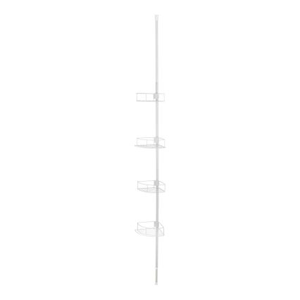 WENKO 26015100 - Угловая полка DOLCEDO 31x230 см нержавеющая сталь/белая