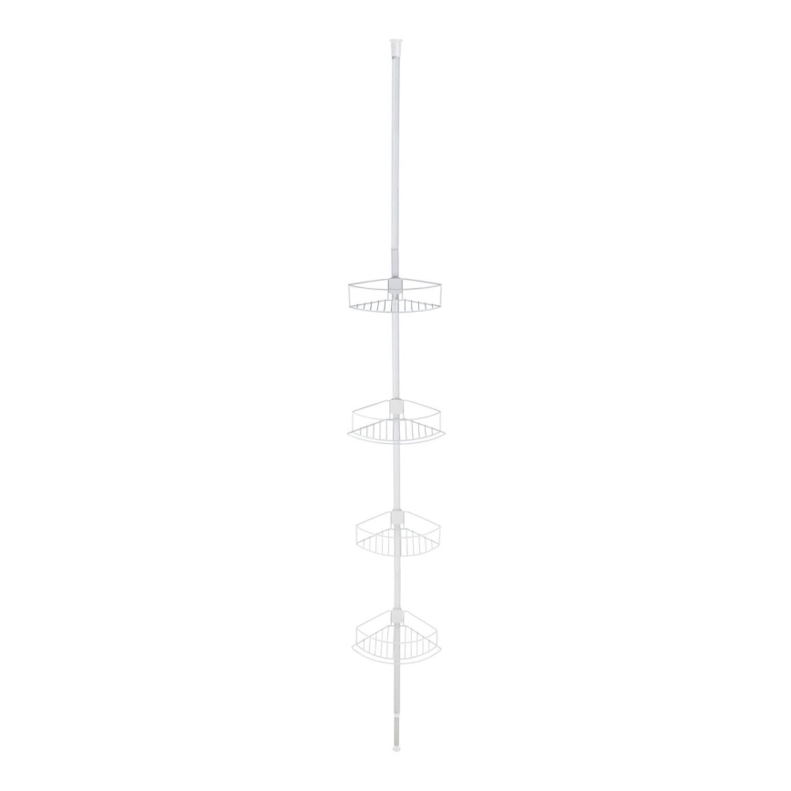 WENKO 26015100 - Кутова полиця DOLCEDO 31x230 cm нержавіюча сталь/білий