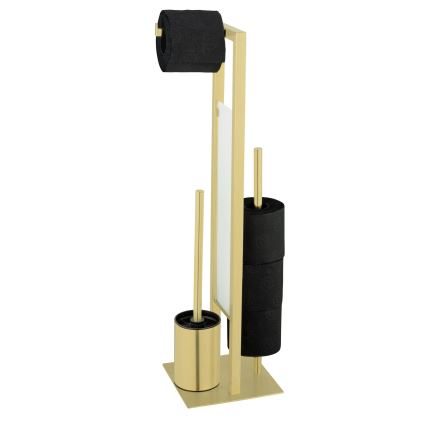 WENKO 26034100 - Набір для WC RIVALTA 18x70 см нержавіюча сталь/золота/біла/чорна