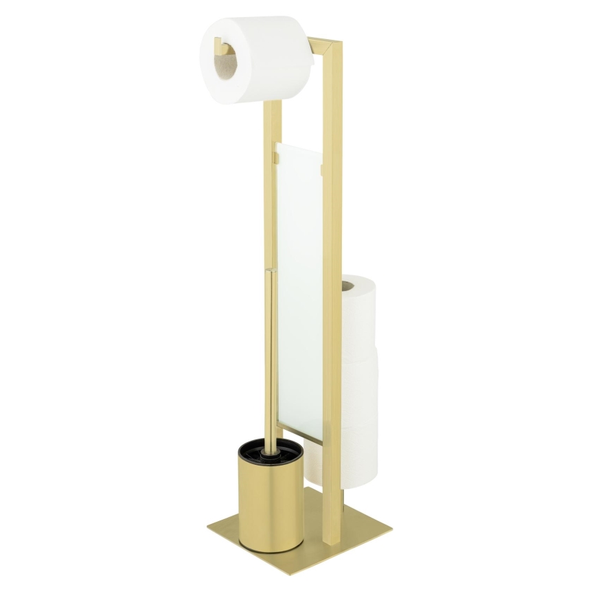 WENKO 26034100 - WC-набор RIVALTA 18x70 см нержавеющая сталь/золотой/белый/чёрный