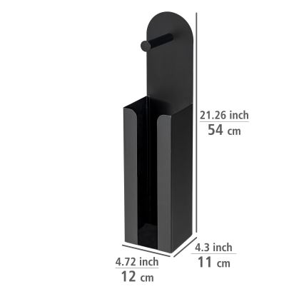 WENKO 26059100 - Тримач для рулонів AGIRA 12x54 см чорний