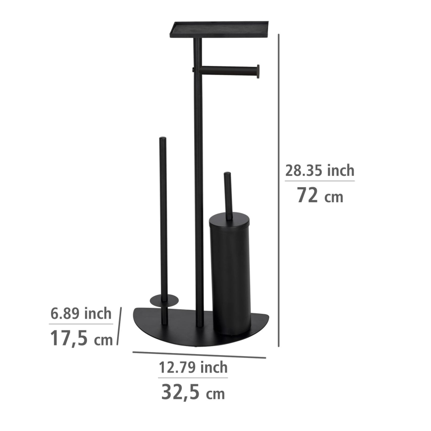 WENKO 26060100 - комплект для WC COSENZA 32,5x72 cm черный