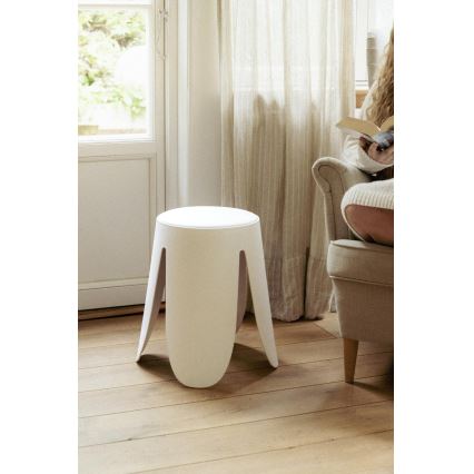 WENKO 26086100 - Табурет COMISO 44,5x46 см белый