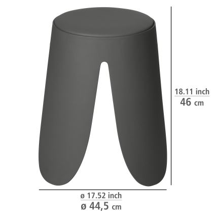WENKO 26089100 - Стілець COMISO 44,5x46 см, антрацит