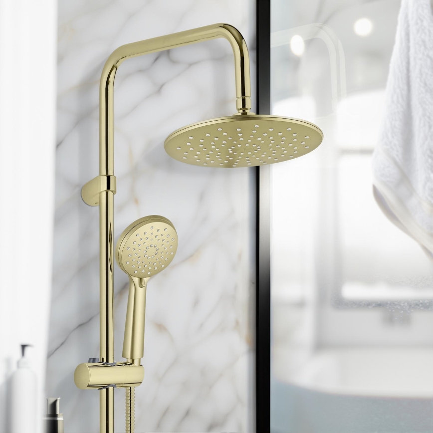 WENKO 26182100 - Душевая система YOUNG LINE 101 см золотая