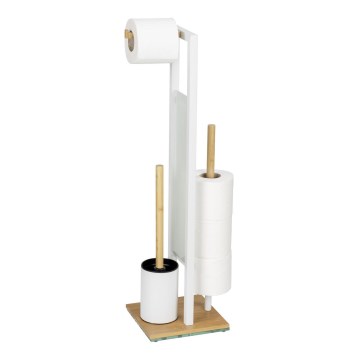 WENKO 26214100 - комплект для унітазу RIVALTA 18x70 см коричневий/білий