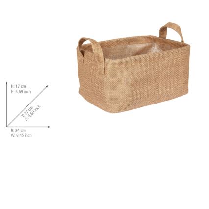 WENKO 64471100 - Корзина JUNA 24x17 см коричневая