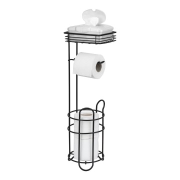 WENKO 71451800 - Держатель для туалетной бумаги 16x59 см черный
