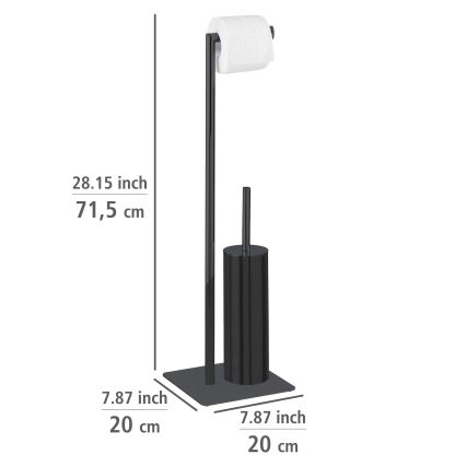 WENKO 71556800 - комплект для WC RECCO 20x71,5 cm чёрный