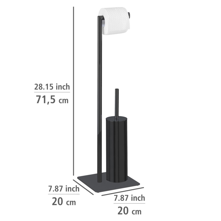 WENKO 71556800 - комплект для WC RECCO 20x71,5 cm чёрный