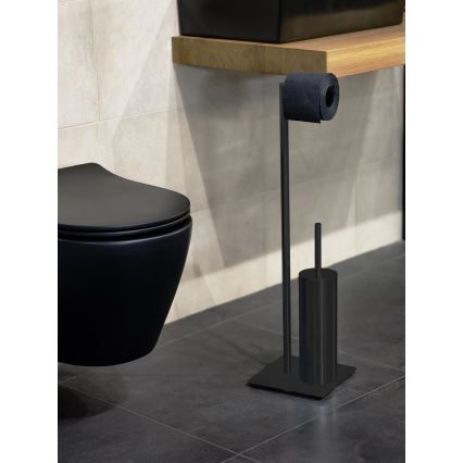 WENKO 71556800 - комплект для WC RECCO 20x71,5 cm чёрный