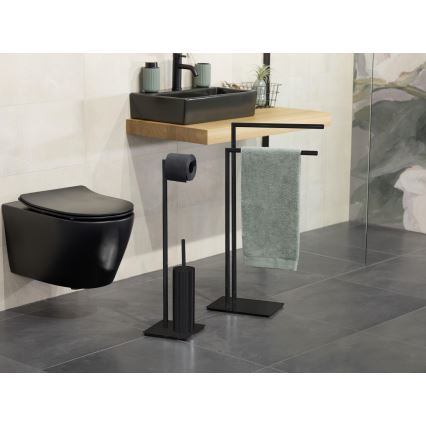 WENKO 71556800 - комплект для WC RECCO 20x71,5 cm чёрный