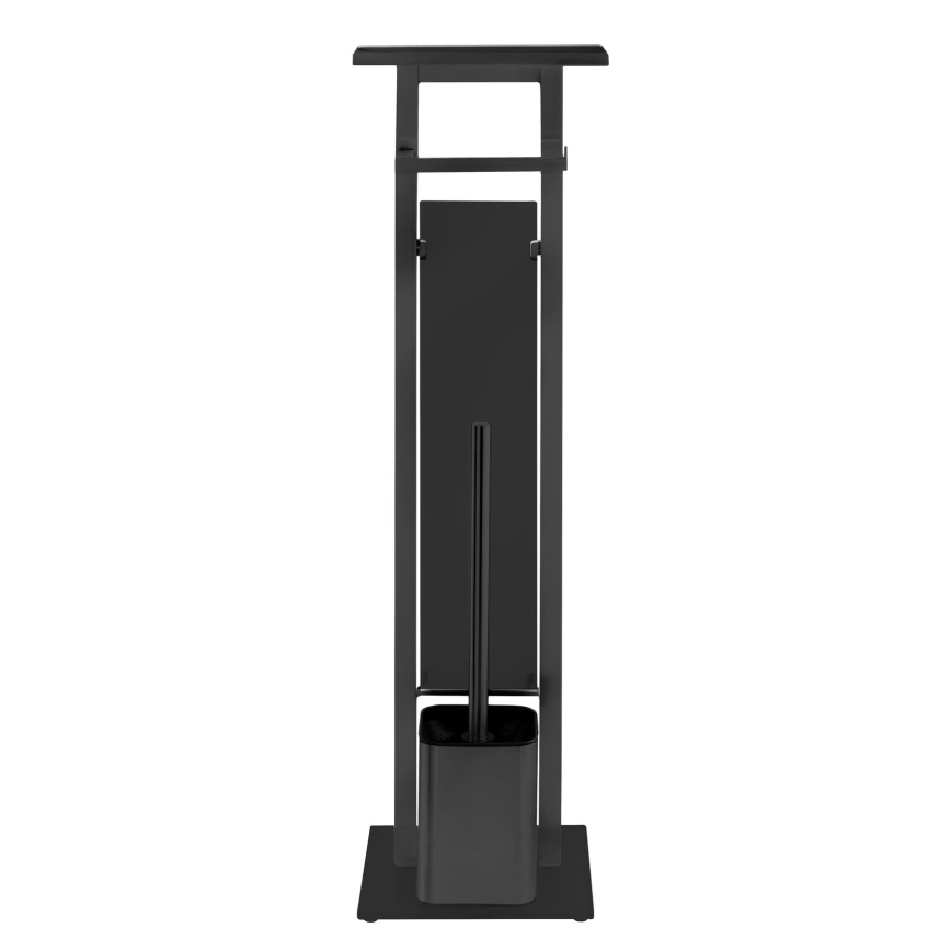 WENKO 71558800 - комплект для туалета DEBAR 21x70,5 cm нержавеющая сталь/черный