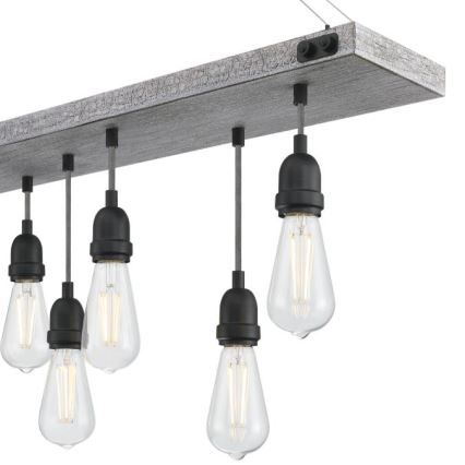 Westinghouse 6116440 - Люстра на ланцюгу ASHWOOD 7xE27/60W/230V