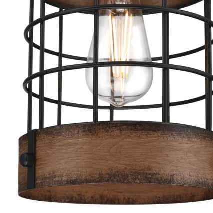 Westinghouse 61179 - Підвісна люстра LANGSTON 1xE27/60W/230V barnwood