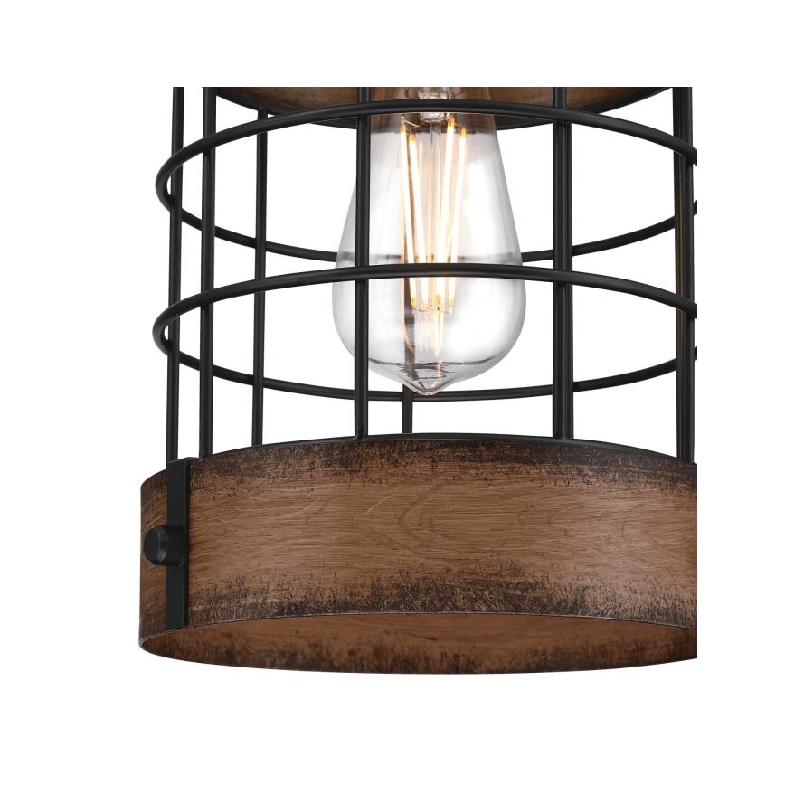 Westinghouse 61179 - Підвісна люстра LANGSTON 1xE27/60W/230V barnwood