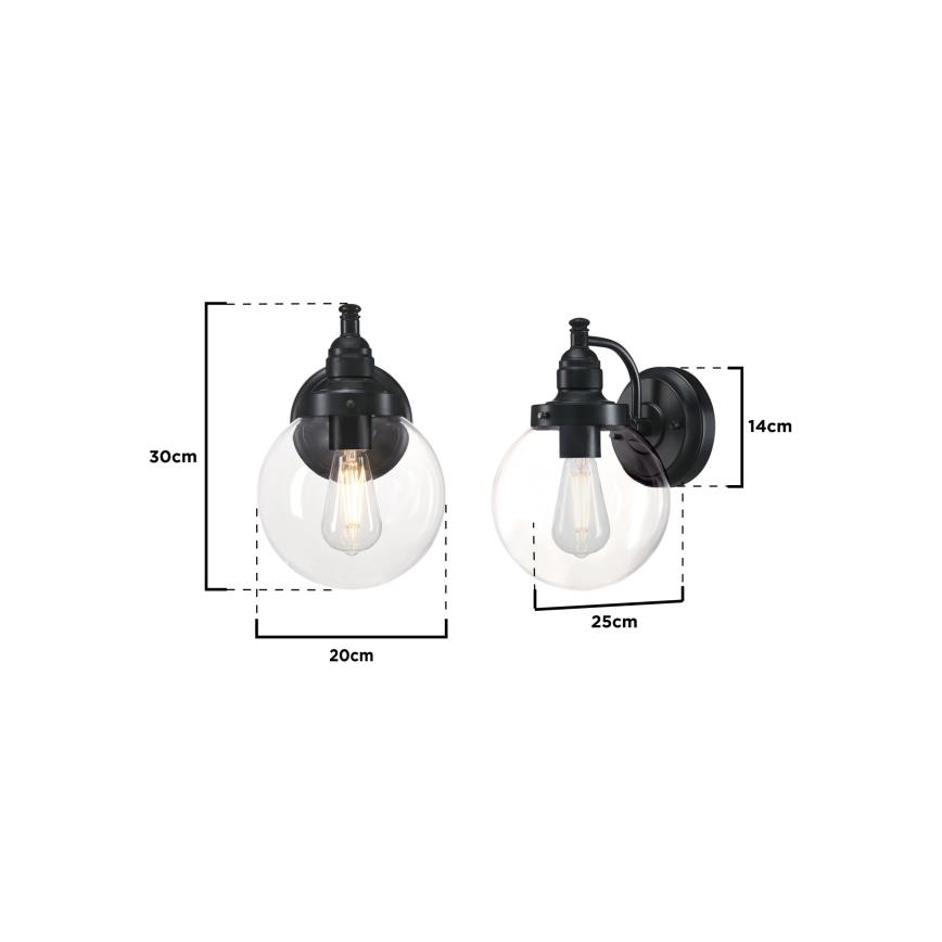 Westinghouse 61239 - Вуличний настінний світильник EDDYSTONE 1xE27/60W/230V IP44