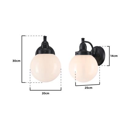 Westinghouse 61240 - Уличный настенный светильник EDDYSTONE 1xE27/60W/230V IP44