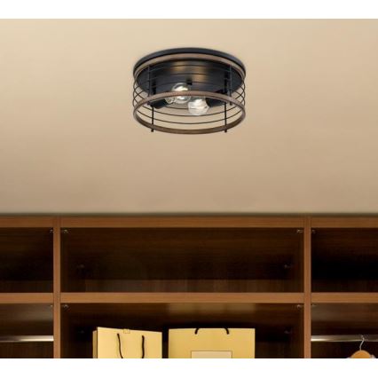Westinghouse 61250 - Потолочный светильник ACKTON 2xE27/60W/230V barnwood
