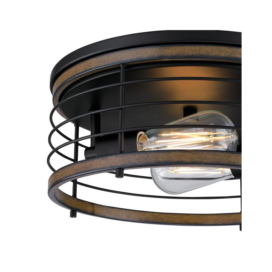 Westinghouse 61250 - Стельовий світильник ACKTON 2xE27/60W/230V barnwood
