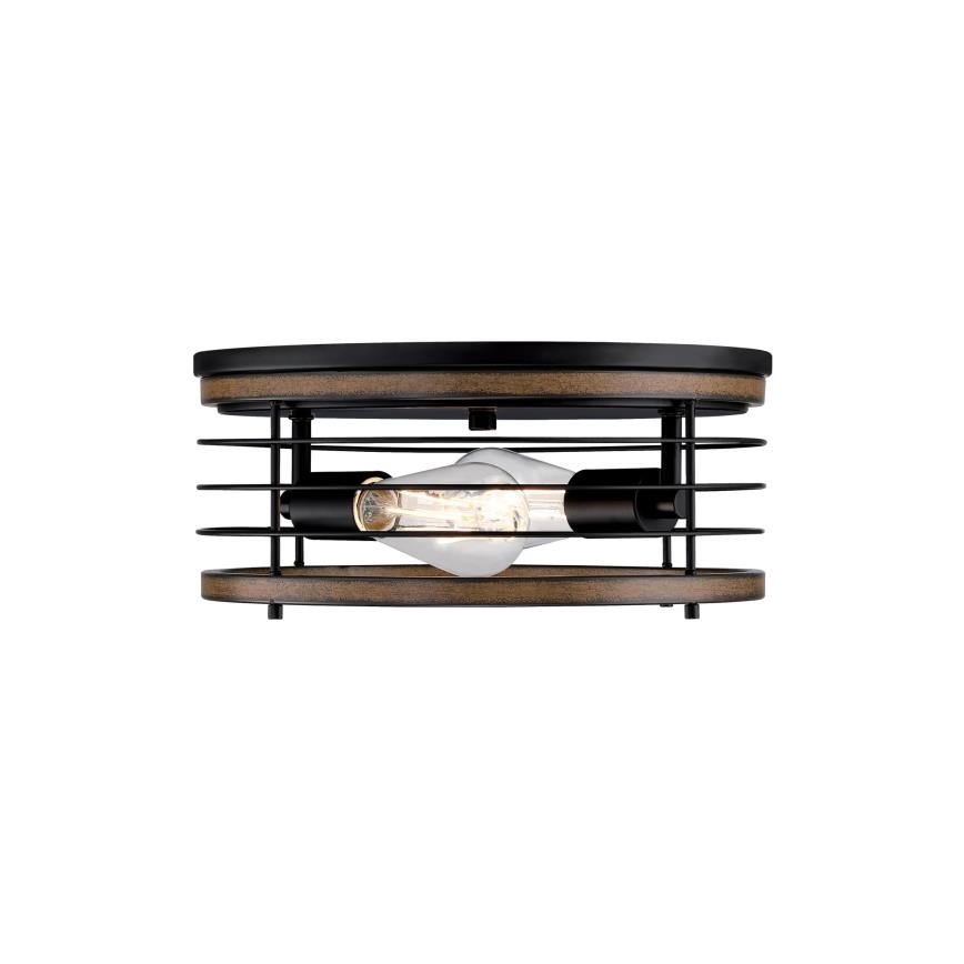 Westinghouse 61250 - Стельовий світильник ACKTON 2xE27/60W/230V barnwood