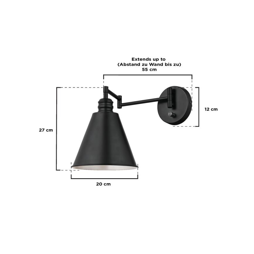 Westinghouse 61254 - Настінна лампа TROCADERO 1xE27/60W/230V