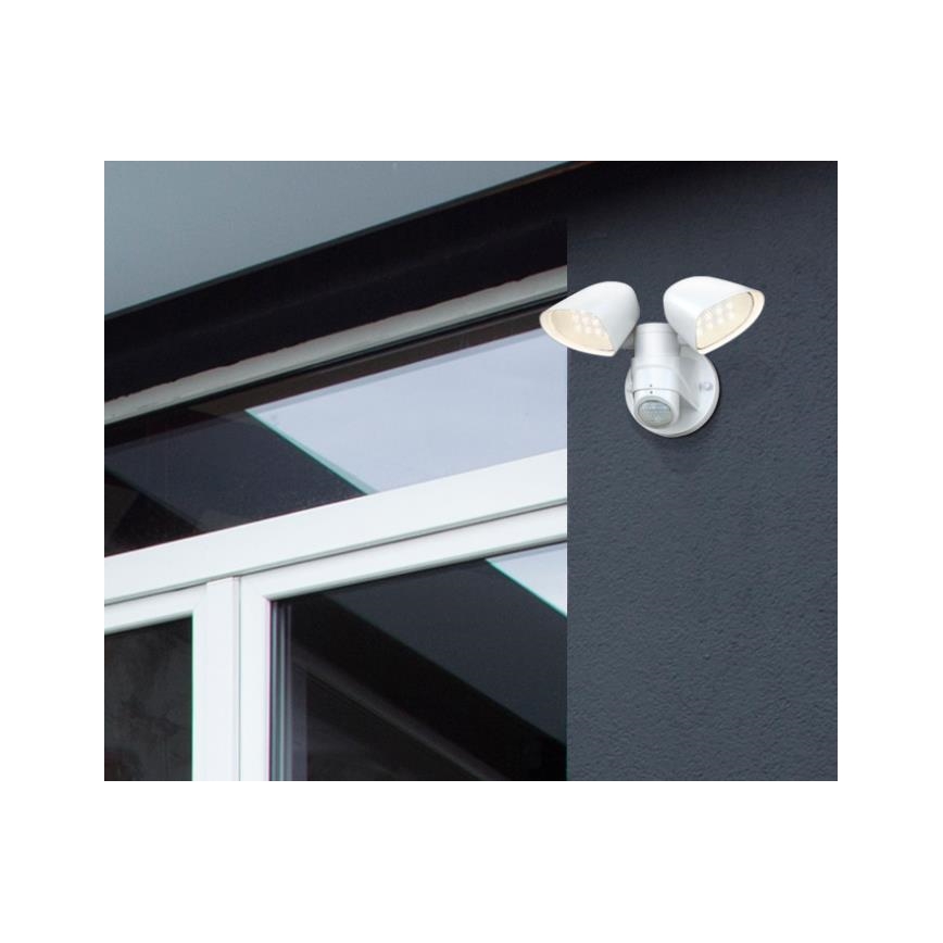 Westinghouse 63642 - Светодиодный уличный прожектор с датчиком LED/17,5W/230V IP44