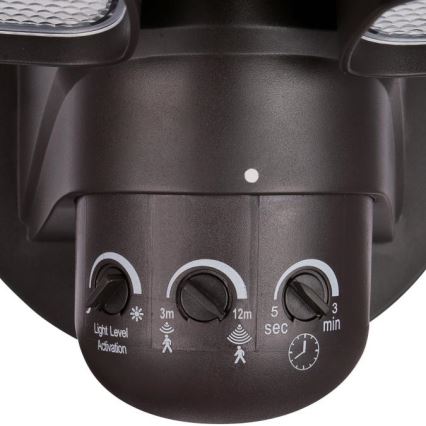 Westinghouse 63643 - Вуличний світлодіодний прожектор з датчиком 2xLED/8,75W/230V IP44