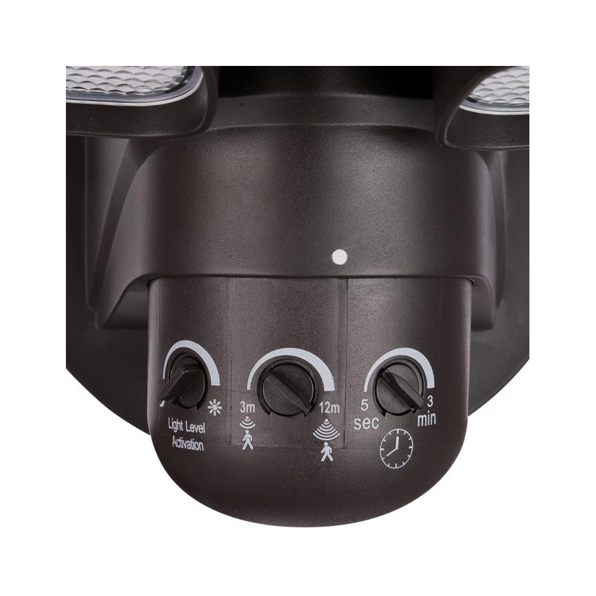 Westinghouse 63643 - Вуличний світлодіодний прожектор з датчиком 2xLED/8,75W/230V IP44
