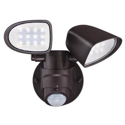 Westinghouse 63643 - Вуличний світлодіодний прожектор з датчиком 2xLED/8,75W/230V IP44