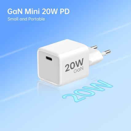 Winner Group- Адаптер зі швидкою зарядкою 1xUSB-C PD 20W + USB-кабель USB-C / USB-C 1м